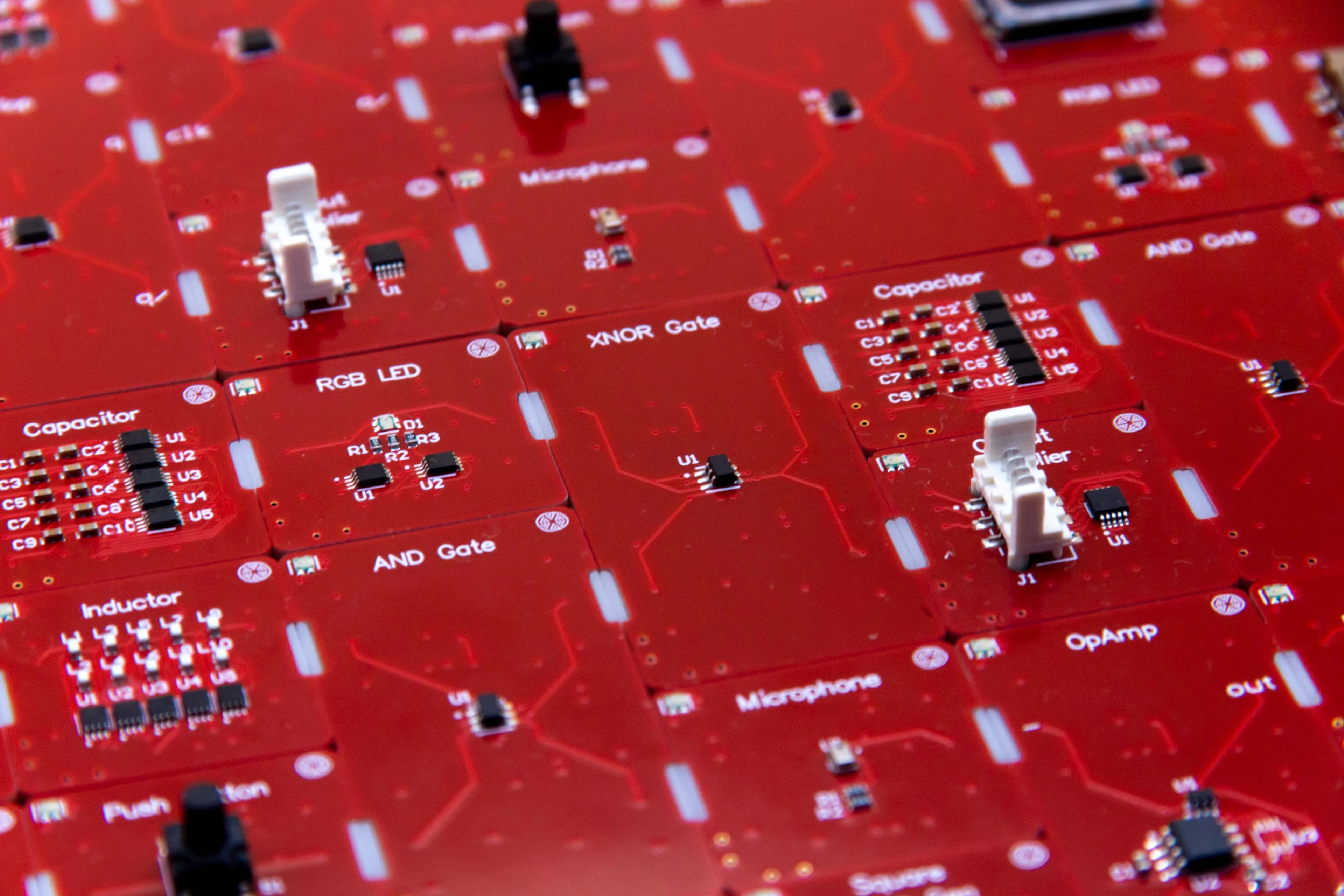 PomeLabs Connect modules — red PCB components